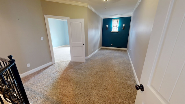 4111 Sir Thopas Dr, Southaven, MS 38671 - corridor with carpet and crown molding