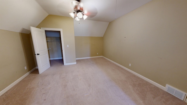 4111 Sir Thopas Dr, Southaven, MS 38671 - bonus room featuring lofted ceiling, light colored carpet, and a ceiling fan