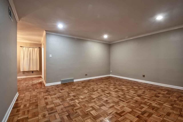 4737 Sequoia Ave, Memphis, TN 38117 - unfurnished room featuring crown molding and recessed lighting