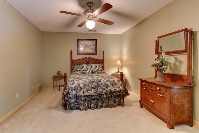 2994 Oakleigh Ln, Germantown, TN 38138 - bedroom with light colored carpet and ceiling fan
