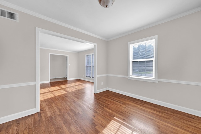 3051 Overbrook Dr, Memphis, TN 38128 - unfurnished room featuring wood finished floors and crown molding