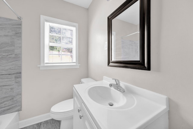 3051 Overbrook Dr, Memphis, TN 38128 - full bathroom featuring vanity, marble finish floors, and shower / bathtub combination