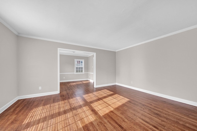 3051 Overbrook Dr, Memphis, TN 38128 - unfurnished room with dark wood finished floors and crown molding