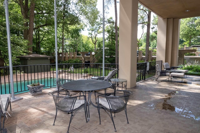 475 N Highland St Unit 3H, Memphis, TN 38122 - view of patio with view of scattered trees