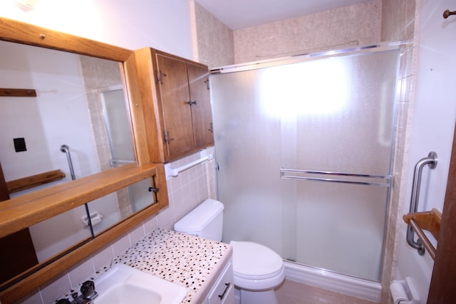 3642 Charlene Rd, Bartlett, TN 38135 - full bath featuring tile walls, a shower stall, and vanity