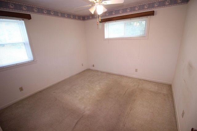 3642 Charlene Rd, Bartlett, TN 38135 - empty room featuring ceiling fan and light carpet