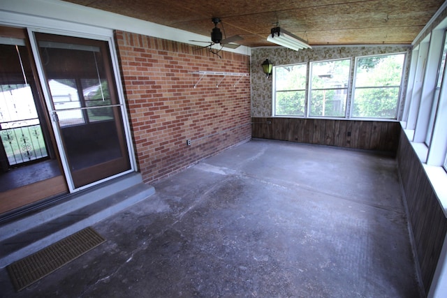 3642 Charlene Rd, Bartlett, TN 38135 - unfurnished sunroom featuring entry steps and ceiling fan