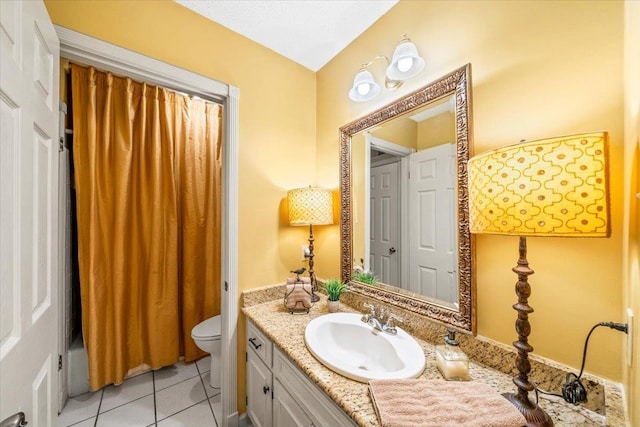 2155 Wickersham Ln, Germantown, TN 38139 - full bathroom with vanity and tile patterned floors