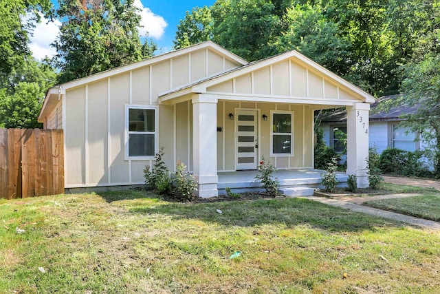 3374 Given Ave, Memphis, TN 38122 - view of front of property featuring board and batten siding and a porch