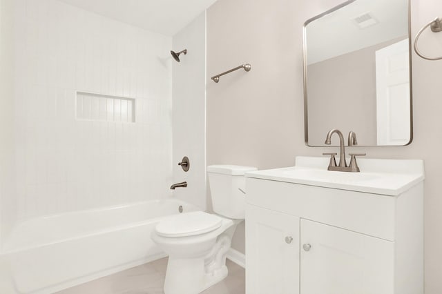 3374 Given Ave, Memphis, TN 38122 - full bath with vanity, washtub / shower combination, and marble finish flooring