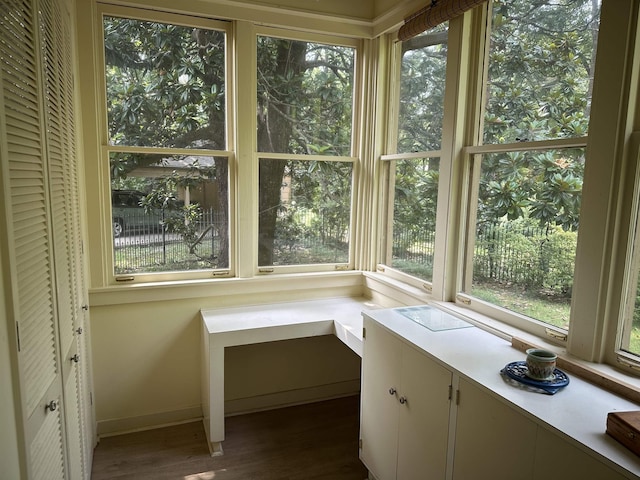 4042 Goodlett Cv, Memphis, TN 38111 - unfurnished office featuring dark wood-type flooring