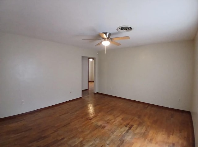 4005 Sewanee Rd, Memphis, TN 38109 - empty room with ceiling fan and wood finished floors