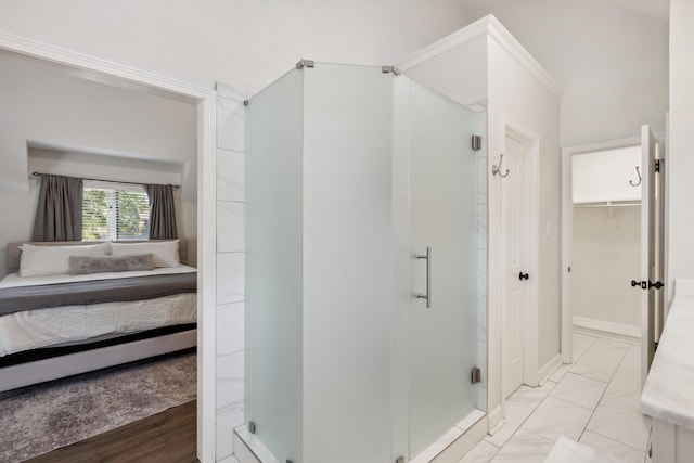 8394 N Westfair Cir N, Germantown, TN 38139 - bathroom with a shower stall, a spacious closet, and ensuite bathroom