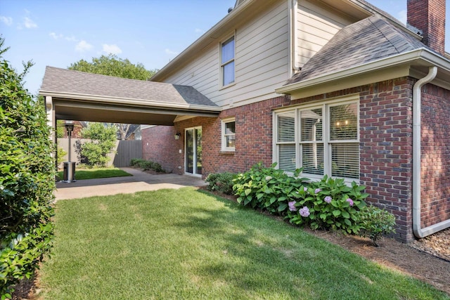 8394 N Westfair Cir N, Germantown, TN 38139 - view of front facade with brick siding, a chimney, and roof with shingles