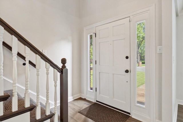 8394 N Westfair Cir N, Germantown, TN 38139 - foyer entrance featuring wood finished floors and stairs