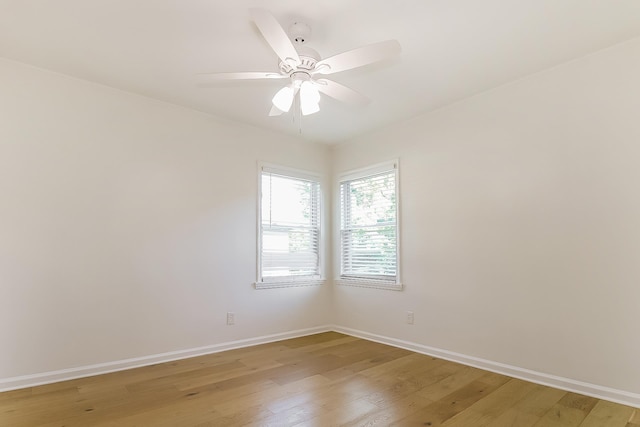 4143 Hilldale Ave, Memphis, TN 38117 - spare room with light wood-style flooring and a ceiling fan