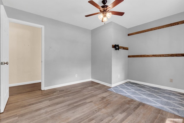 3024 Keats Rd, Bartlett, TN 38134 - spare room with a ceiling fan and wood finished floors