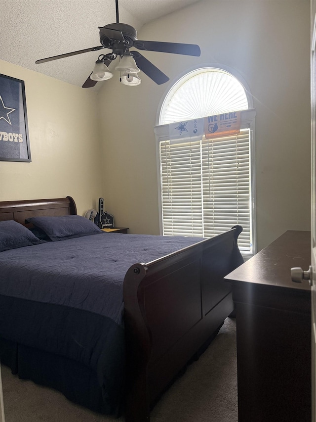 4431 Green Creek Dr, Memphis, TN 38125 - carpeted bedroom featuring ceiling fan and a textured ceiling