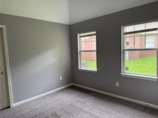 4429 S Cedar Bark Cv, Memphis, TN 38128 - empty room with carpet, healthy amount of natural light, and lofted ceiling
