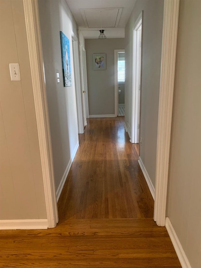 2526 Currywood Cv, Germantown, TN 38138 - hall featuring attic access and wood finished floors