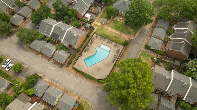 2016 Restington Ln Unit 2016, Memphis, TN 38119 - aerial perspective of suburban area with a pool