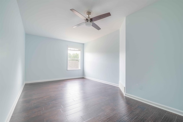 4560 Model Cv, Bartlett, TN 38002 - empty room with ceiling fan and dark wood-style flooring