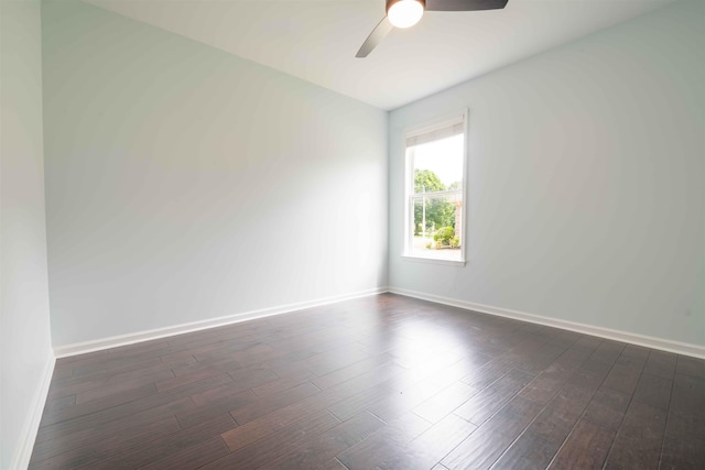 4560 Model Cv, Bartlett, TN 38002 - spare room with ceiling fan and dark wood-type flooring