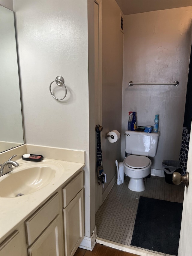 109 N Main St Unit 1202, Memphis, TN 38103 - bathroom with vanity and tile patterned floors