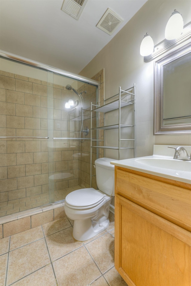1841 Fernspring Cv Unit 26, Germantown, TN 38138 - full bathroom with vanity, tile patterned floors, and a shower stall