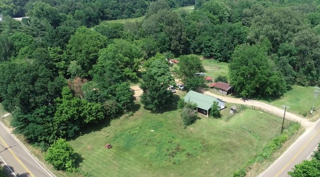 175 S State Route 22a St S, Jacks Creek, TN 38347 - aerial view of property's location featuring a heavily wooded area