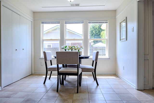 4447 Ross Rd, Memphis, TN 38141 - dining space featuring light tile patterned floors and baseboards