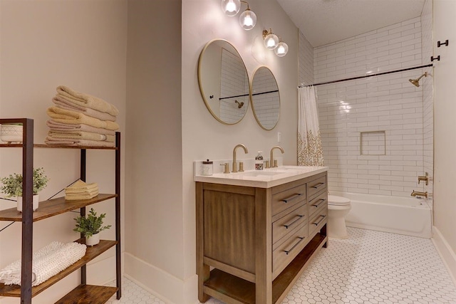1680 Euclid Ave, Memphis, TN 38114 - bathroom featuring vanity and shower / bathtub combination with curtain