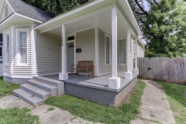1680 Euclid Ave, Memphis, TN 38114 - doorway to property with covered porch