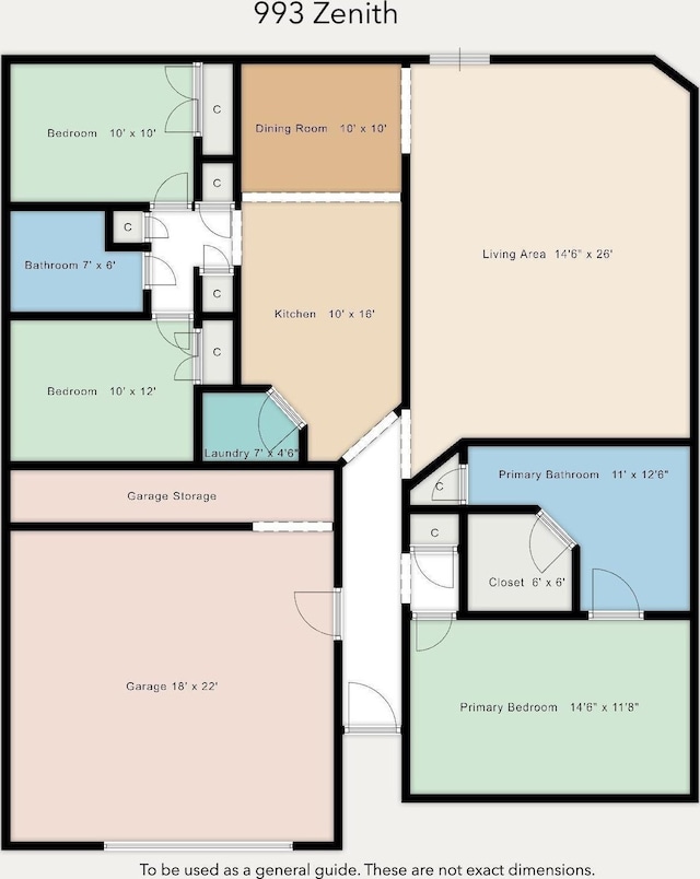 992 Zenith Cv N, Unicorp/Memphis, TN 38018 - view of floor plan / room layout