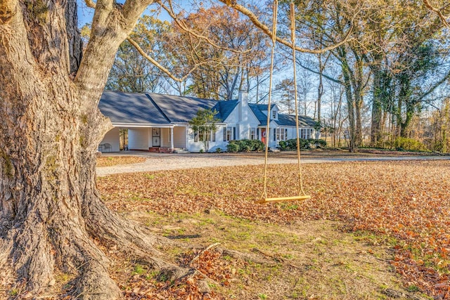 4950 Yum Yum Rd, Somerville, TN 38068 - single story home featuring driveway, a porch, and a carport