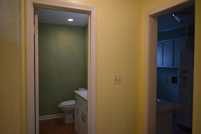 101 Bob St, Selmer, TN 38375 - bathroom with vanity and wood finished floors