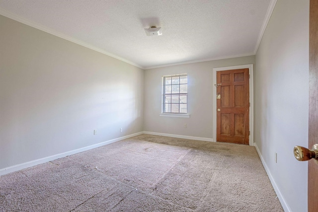 3229 Thirteen Colony Mall Unit 5B, Memphis, TN 38115 - carpeted spare room featuring ornamental molding and a textured ceiling