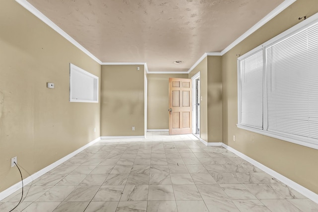 3205 E Shirley Cir, Memphis, TN 38127 - empty room with light marble finish flooring and ornamental molding