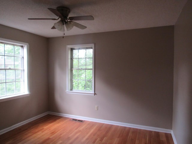 4632 Plato Ave, Memphis, TN 38128 - spare room with light wood-style flooring and ceiling fan