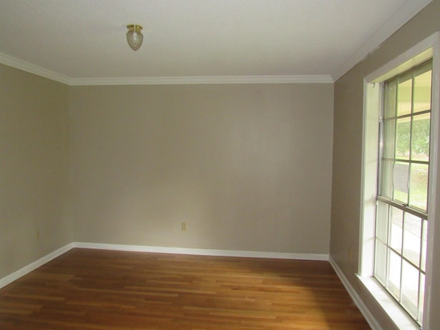 4632 Plato Ave, Memphis, TN 38128 - empty room with ornamental molding and wood finished floors