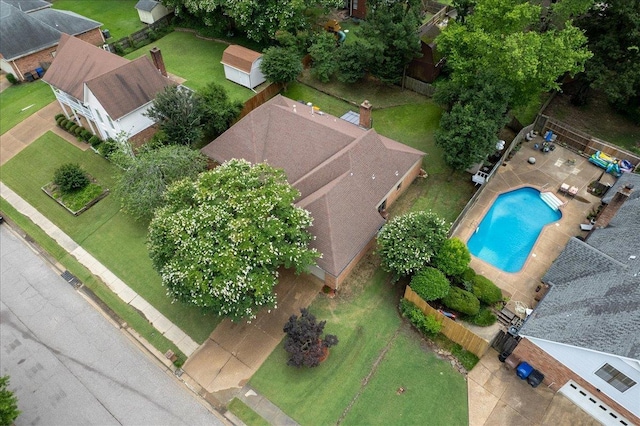3077 Stonecrest Cir E, Lakeland, TN 38002 - drone / aerial view of a pool area