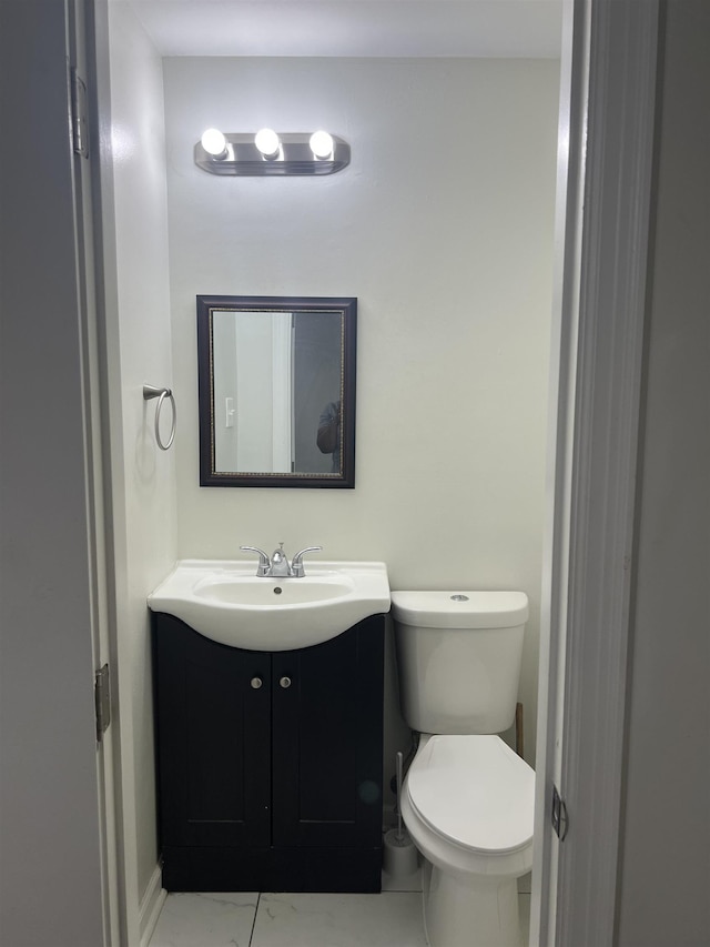 3603 Bigelow St, Memphis, TN 38127 - half bath featuring vanity and marble look tiles