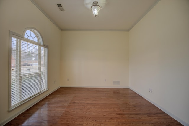 6384 Acree Woods Dr, Olive Branch, MS 38654 - spare room featuring ornamental molding and wood finished floors