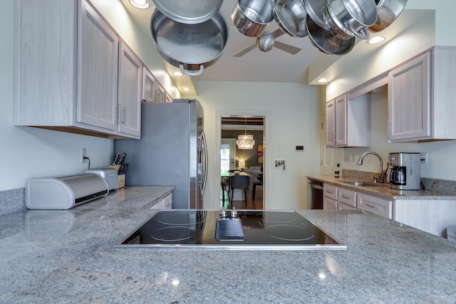 1501 Granville Ln, Memphis, TN 38104 - kitchen with stainless steel appliances and a sink