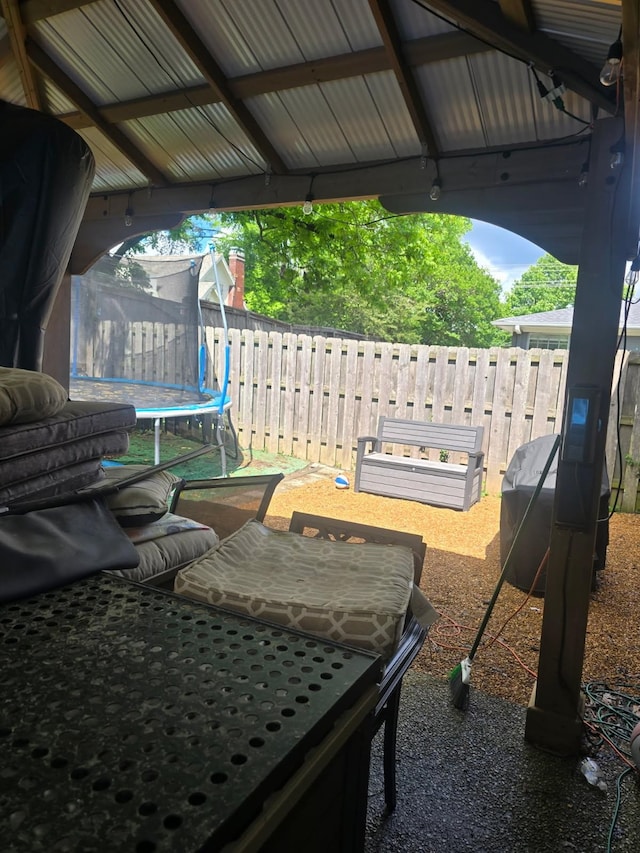 4568 Perkins Grove Cv, Memphis, TN 38122 - view of patio featuring a trampoline