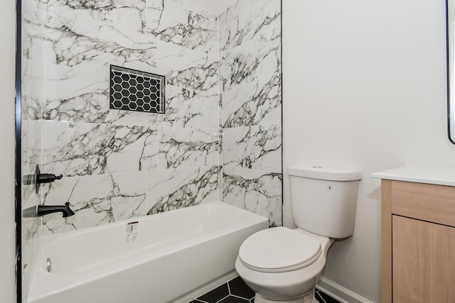 4130 Cottonwood Rd, Memphis, TN 38118 - bathroom with vanity and washtub / shower combination