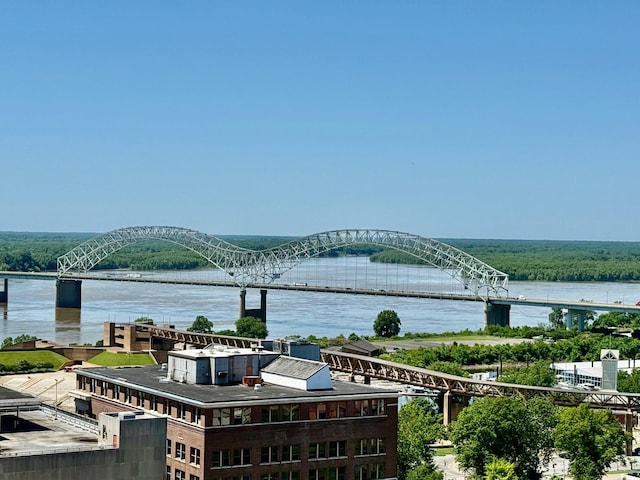 127 Madison Ave Unit 602, Memphis, TN 38103 - water view with a notable bridge