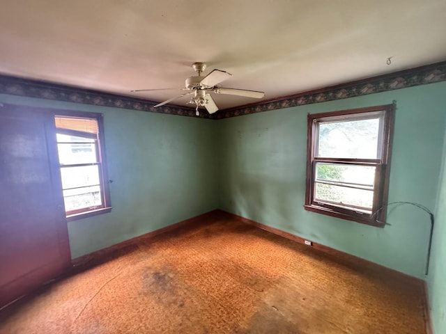 1445 Depass St, Memphis, TN 38122 - unfurnished room featuring a ceiling fan