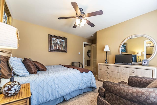 190 Links View Dr, Oakland, TN 38060 - bedroom featuring light carpet and ceiling fan