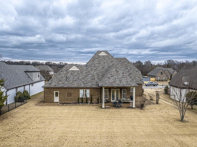 190 Links View Dr, Oakland, TN 38060 - rear view of house featuring brick siding